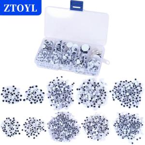 [COD]🔥🔥🔥ZTOYL Self-adhesive mixed eyes for toys doll googly wiggly eyes diy accessories