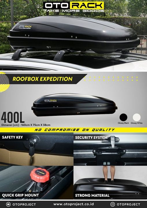 Roof Box Otorack Expedition Series 400L Otoproject Kapasitas 400L