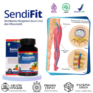 Obat Sakit Pinggang Sampai Kaki Sakit Bokong Saraf Kejepit Skiatica Sciatika Kesemutan Encok Mati Rasa Kebas Disertai Rasa Terbakar/Panas Dengan SendiFit Aman BPOM