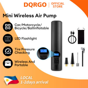 DQRGO (PH Stock) Compressor Portable Wireless/Wired Car Air Pump Digital Display Air Compressor Pump Tire Inflator Air Pump