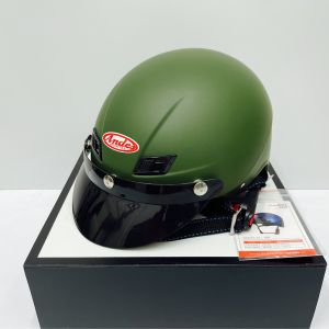 Mũ Bảo Hiểm ANDES 109 Màu xám Xi Măng/Lòng Nón 3S Tháo Giặt