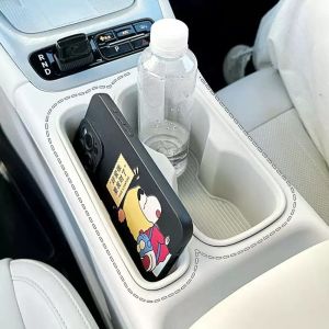 2Pcs/Set Silicone Center Console Insert Tray Anti Slip Cup Holder Organizer Removable Washable For Geely EX2 Proton e.MAS 5
