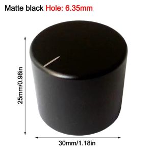 MAKERVY 1Pcs Aluminum Alloy Aluminum Volume Knob 30x25mm CNC Machined Amplifier Volume Control Knob M4 Set Screw Guitar Effector Knob for Guitar Effect Pedals and Audio Equipment