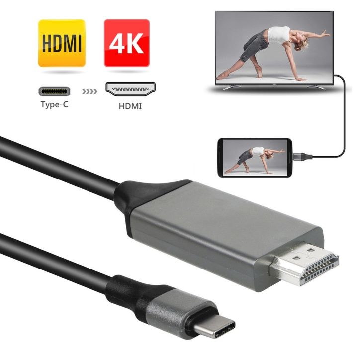 Type C to HDMI Adapter With USB 3.1. USB C to HDMI to connect laptop to