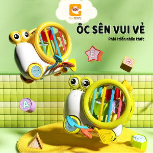 Đồ Chơi Giáo Dục Sớm Xe Ốc Sên Rút Dây Thả Hình Khối Cho Bé Màu Sắc Sinh Động Chất Liệu An Toàn Gtoys
