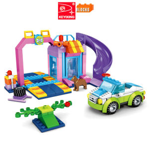 KEYIXING 229Pcs Fashion Girls Parking Garage Bricks (17289) Raion Educational Building Blocks