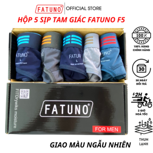 Hộp 5 quần sịp nam tam giác FATUNO F5 co giãn 4 chiều thun lạnh dệt kim cao cấp