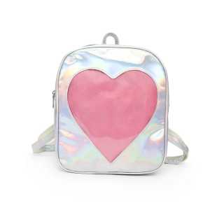 LOVE Tas Ransel Hologram Love Korean Style Glowing