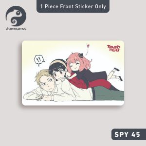 Spy X Family - Sticker For Touch  Go Card (Waterproof High Quality) TnG NFC eWallet Access Card Sticker Skin SPY