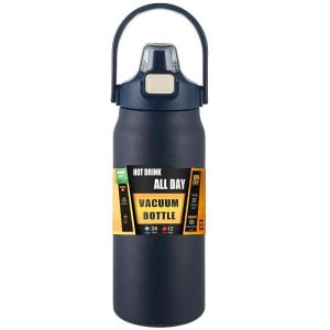 1500ML 304 Stainless Steel Thermal Mug Outdoor Thermos Portable Tumbler Vacuum Flasks Cold & Hot Sports Water Bottle with Straw