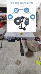 DC 12V Electric Blower Fan Portable Blower Fan With Adjustable Speed Controller For Kalan Air Blower BBQ