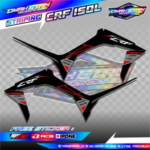 STRIPING VARIASI CRF 150 L / STICKER LIST VARIASI MOTOR CRF 150 L