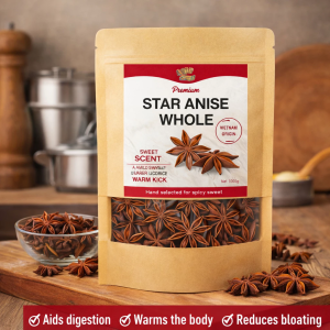 Whole Star Anise 100g | Premium Quality Whole Spice | Aromatic Flavor for Cooking and Baking