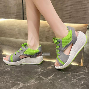 Sepatu Sandal Wanita Bertali Kasual Gaya Korea Sol Sedang Modis Size 36 - 42 Athena