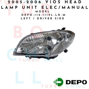 DEPO-112-1119-LD-M 2005-2006 VIOS HEAD LAMP UNIT ELEC/MANUAL