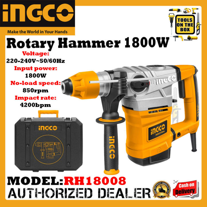 INGCO Rotary Hammer 1800W RH18008 IPT Lazada PH