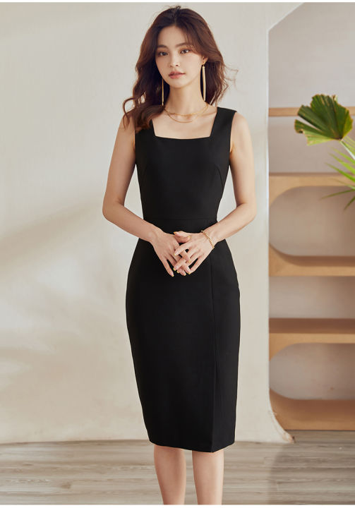 Váy đen dài hai dây Hàng order | Shopee Việt Nam
