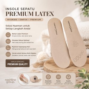 Insole sepatu super empuk bahan Latex sol sepatu Sport premium Feet leather Shock Absorbing Plantar Fasciitis