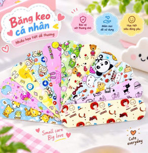 BĂNG CÁ NHÂN HOẠT HÌNH CUTE | COMBO 2 HỘP 200 MIẾNG | MIẾNG DÁN VẾT THƯƠNG MINI CHỐNG NƯỚC CHO BÉ
