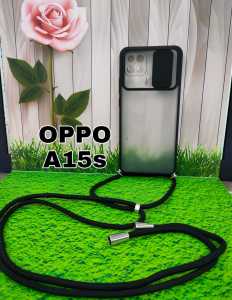 OPPO A15 / A15S CASING SOFT CASE DOVE SLIDING CAMERA PLUS TALI LAYNARD MODEL TERBARU - PGC SHOP