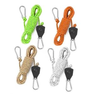 INNEWIN Reflective Tent Ropes with Buckles 4m Camping Tent Rope Durable Tie Down Fastener Camping Accessories