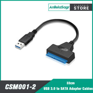 AnllelaSagra SATA Với USB 3.0 / 2.0 Cáp Lên Đến 6 Gbps Cho 2.5 Inch Bên Ngoài HDD SSD Ổ Cứng SATA 3 22 Pin Adapter USB 3.0 Để Sata III Dây