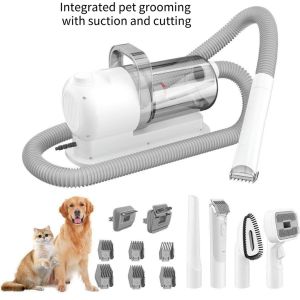 Herder Pet Grooming Set For Dog Cat Hair Clipper Silent Kit With Brush Vacuum Cleanerwith Razor Pet Blower