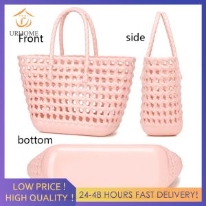 Durable Womens Travel Tote Bag with Hollow Out Design Suitable for Beach Shopping and Daily Use