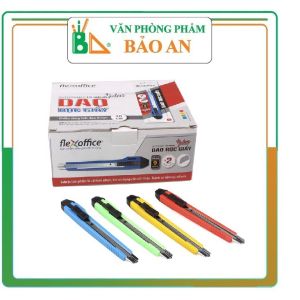 ( Combo 5 chiếc ) Dao rọc giấy Flexoffice FO-KN03B loại nhỏ.