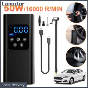 COD [Free Shipping] Portable Car Air Compressor LCD Digital Display Car Air Pump Portable Tyre Inflator for Motorcycle Bicycle Boat Car Tire