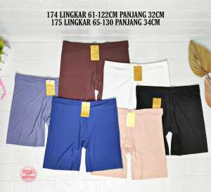 short pants seamless tally 174&175 /celana shorts seamless tally 175/boxer perempuan bahan seamless