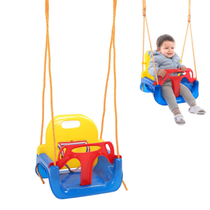 [Easybuy88] In Toddler Swing Set Baby Swing Seat Anti Flip