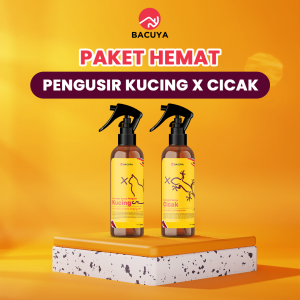 BACUYA Paket 2 Pcs Hemat Praktis Pengusir Kucing X Cicak