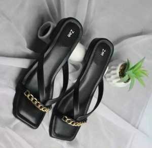 Sandal keteplek Flat jepit Rantai Depan