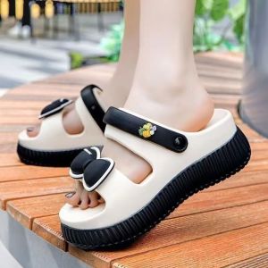 [Free Shipping] 2026 New Model WomenS Summer Outdoor Sandals Thick-Soled Bowknot Beach Shoes Dual-Wear Sandals And Slippers For Women