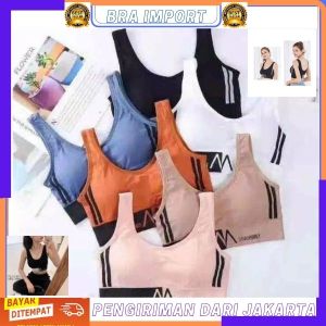 Bra Import【Bra-013】 Bra Wanita Sport Munafie Pakaian Wanita Bh Tanpa Kawat Busa Push Up Import Murah