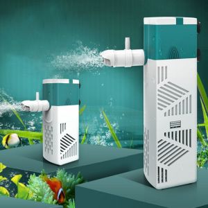 GUTUN 3/6/10วัตต์ค่ะ ตัวกรองใต้น้ำตู้ปลา เงียบไร้เสียง ปรับได้ปรับได้ เครื่องกรองน้ำติดผนัง มัลติฟังก์ชั่ พลาสติกทำจากพลาสติก ตัวเก็บกรองอุจจาระปลา ถังเลี้ยงปลา