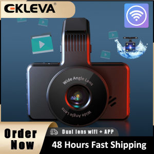 Ekleva DVR cho xe hơi 3 Trong 1 Wifi 1080P Đầu ghi Video Camera hành trình 2 Kênh Cảm Biến Dash Cam Với chiếu hậu camera ô tô 24H Đậu Xe DVR