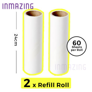 Inmazing Steel Handle Fast Clean Lint Dust Sticky Roller Pet Hair Cat Fur Duster Broom Roll Mop Long Short Handle Floor Sweeper Clothes Cleaner