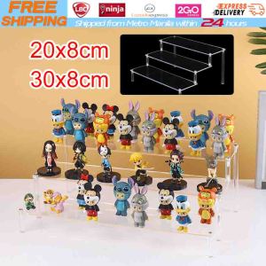 【Local Warehouse】Clear Acrylic Display Stand 3 Tier Anime Figure Car Model Storage Rack for Home Kitchen Office Spice Cupcake Holder 3 Tiers Clear Acrylic Toy Organizer Storage Rack Acrylic Display Riser Holder For Jewelry