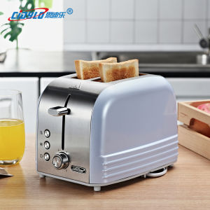 Stainless Steel Toaster Automatic 2 Slices Toaster Household Breakfast Toaster