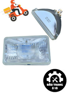 1 cái đèn pha điện tử 12v 24v 100-130W kích thước 10x16cm lắp cho xe ô tô chế xe ba gác các loại siêu sáng H6001