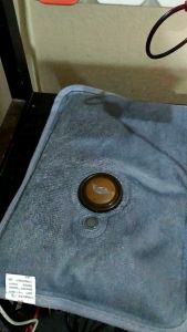Rechargeable Hot Water Bag Hand Warmer Bag with Pocket with 2 Pin Wire  Charging. Size 18 Cm  x 25 Cm Velvet Material Bantal Tungku Panas