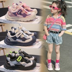MÃ C28 Dép Bé Trai Đi Học Dép Quai Hậu Bé Gái Dép Đi Biển Dép Cross Bít Mũi Sz 26-37 Bề Mặt Lưới Thoáng Khí Hàng QC
