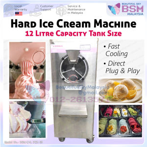 『RM6800』 12 Litre Hard Ice Cream Gelato Machine Sorbet Scoop Mesin Ais krim Corek Yogurt 12L Tabung Icecream Malaysia