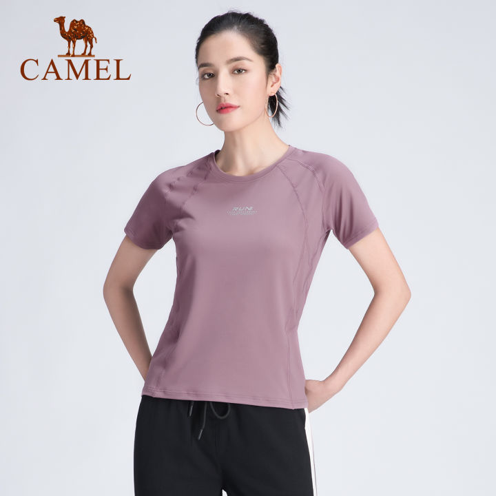 Camel sports women's T-shirt ladies Slim running shirt temperament  breathable fitness tops