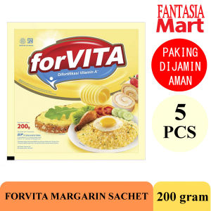 FORVITA MARGARINE 200 GRAM PER 5 PCS FANTASIA DENGAN PAKING AMAN
