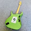 Ibanez PIA3761 Electric Guitar White/Black/Gold/Green Professional Guitar. 