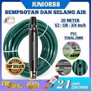 SEPAKET SELANG AIR 20 METER SEMPROTAN CUCI MOTOR SIRAM TAMAN PERKEBUNAN ALAT CUCI MOTOR STEAM - SELANG AIR SEMPROTAN HOSE NOZZLE