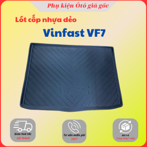 LÓT CỐP nhựa dẻo xe Vinfast VF7 - Nhựa dẻo đàn hồi tốt dễ vệ sinh chuẩn khít form xe
